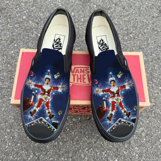 Chevy Chase Christmas Vacation Vans Slip On Shoes