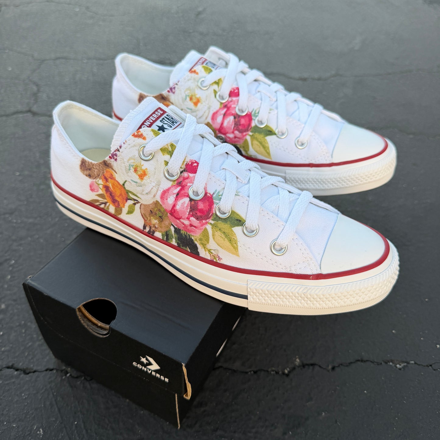 watercolor converse chuck Taylor low top shoes