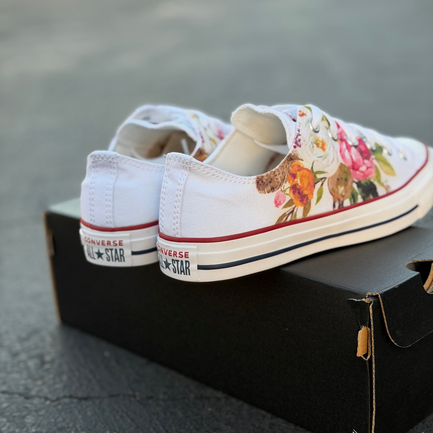 watercolor converse chuck Taylor low top shoes