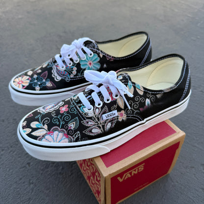 custom embroidery vans authentic shoes