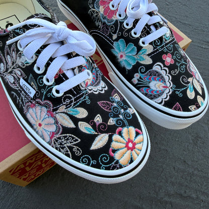 custom embroidery vans authentic shoes