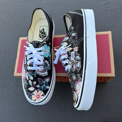 custom embroidery vans authentic shoes
