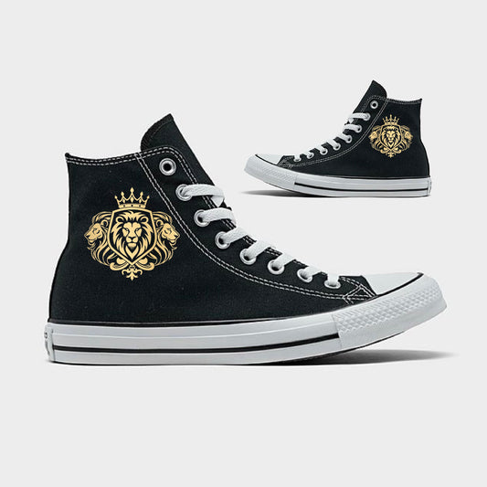 Leo Lion Insignia Converse Chuck Taylor High Top Shoes
