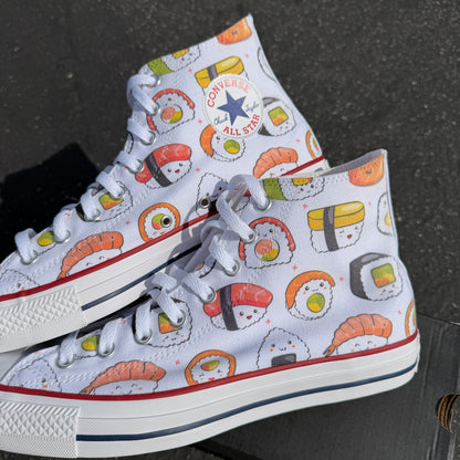 sushi converse Chuck Taylor high top shoes