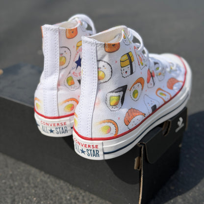 sushi converse Chuck Taylor high top shoes