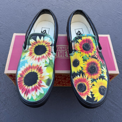 sunflower vans shoes customized