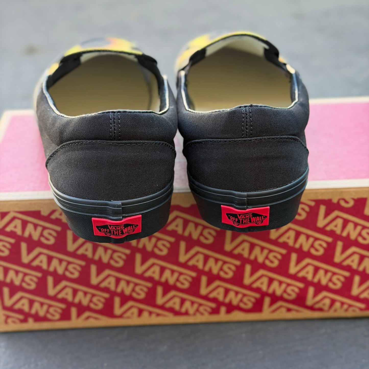 Sunflower Vans slip on shoes custom