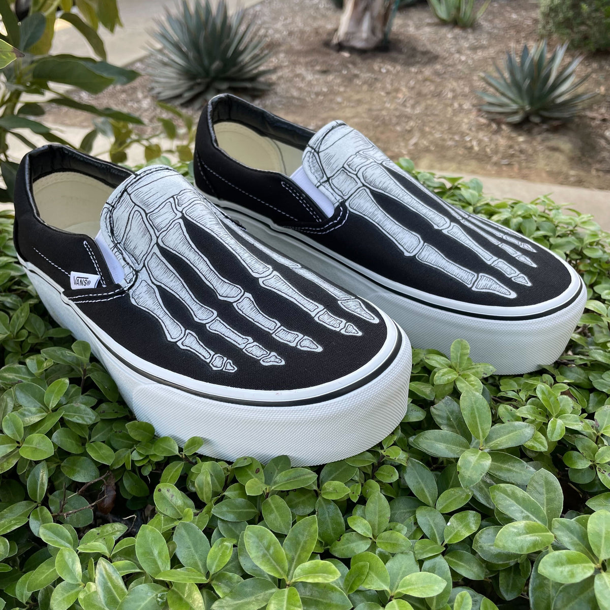Custom Fear Factory Ltd Ed Van’s Slip Ons Fear Of God X Slip On 47 DX  main image 2