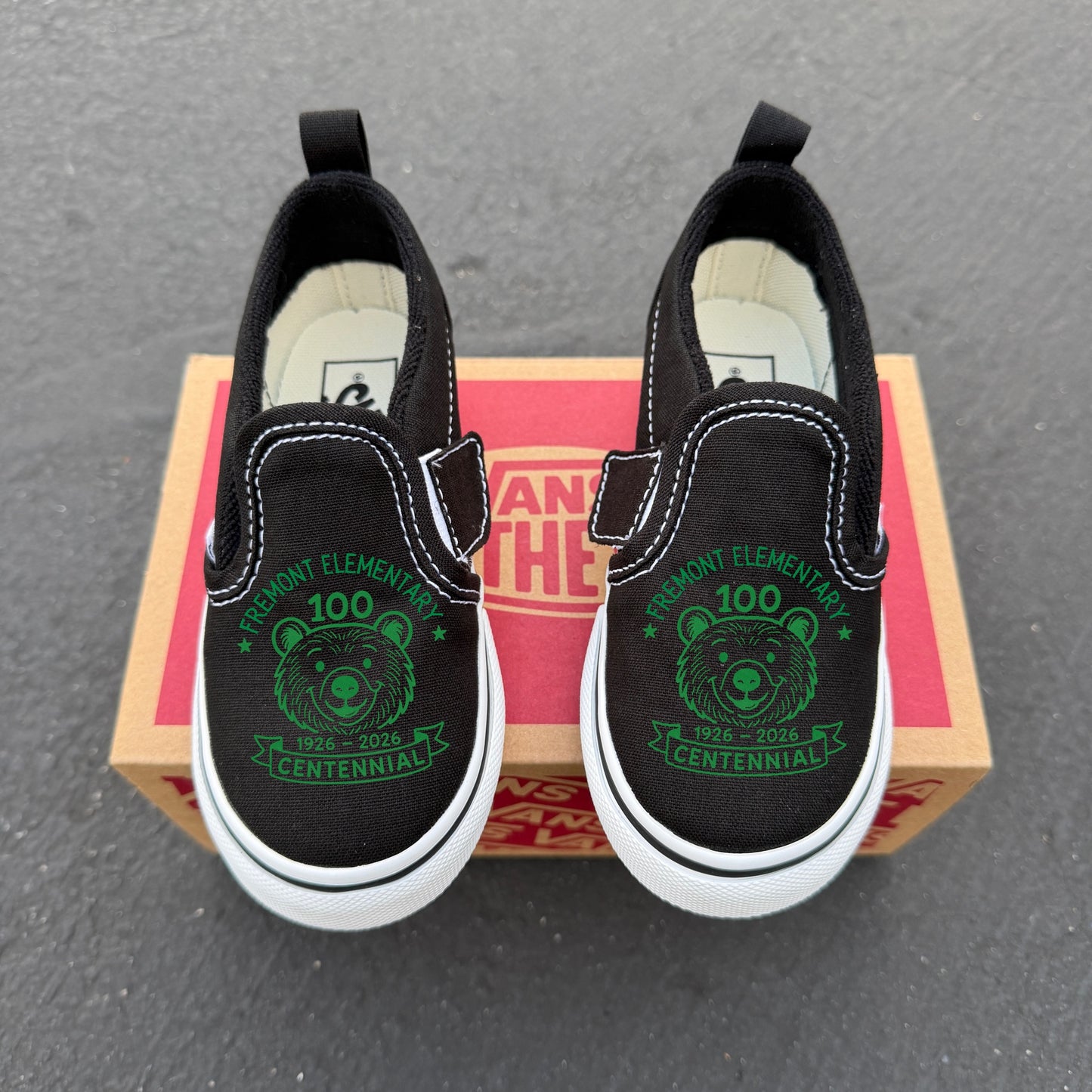 Fremont Elementary Slip On Vans for Kids