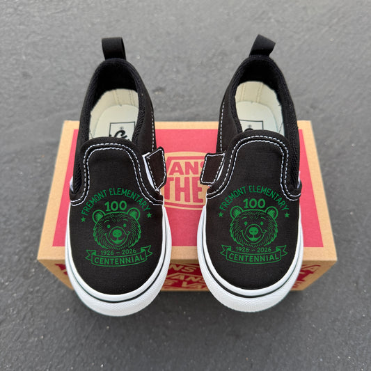 Fremont Elementary Slip On Vans for Kids