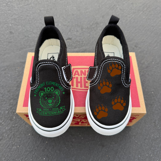 Fremont Elementary Slip On Vans for Kids
