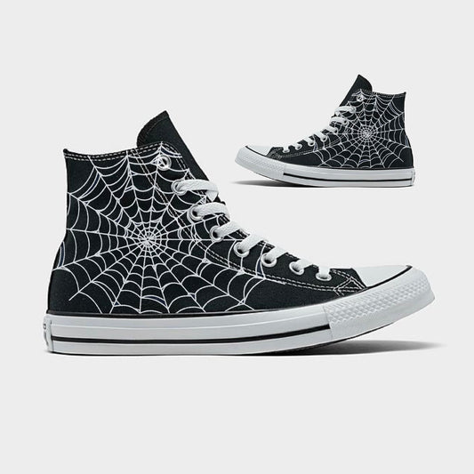 Spiderwebs Converse Chuck Taylor High Top Shoes