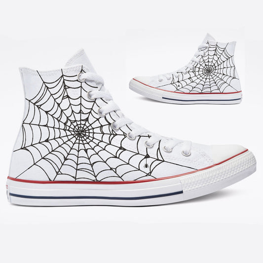 Spiderwebs Converse Chuck Taylor High Top Shoes