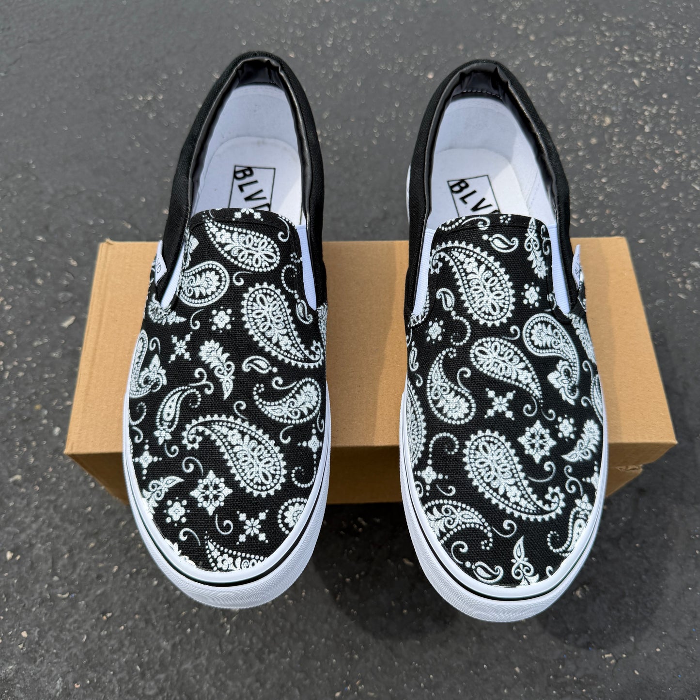 Paisley Pattern - BLVD Original Slip On Shoes