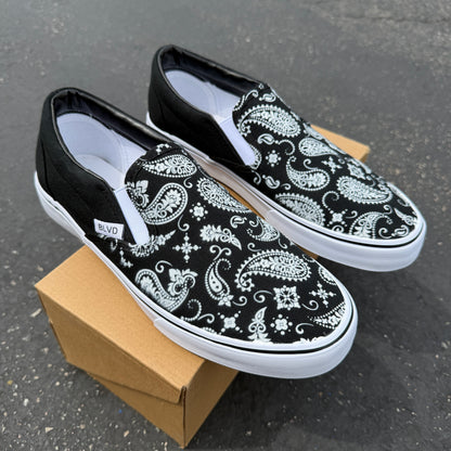 Paisley Pattern - BLVD Original Slip On Shoes