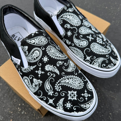 Paisley Pattern - BLVD Original Slip On Shoes