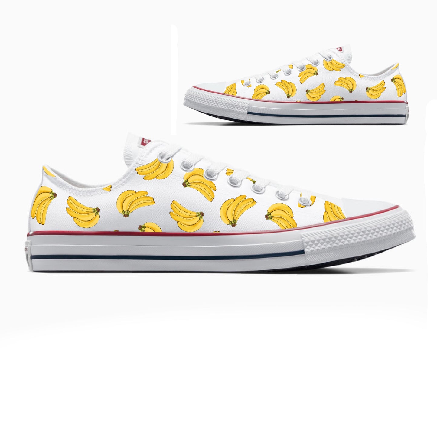Bananas Converse Chuck Taylor Low Top Shoes