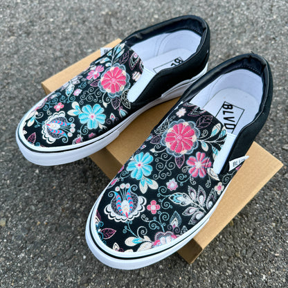 Embroidery Style BLVD Original Slip On Shoes for Men and Women