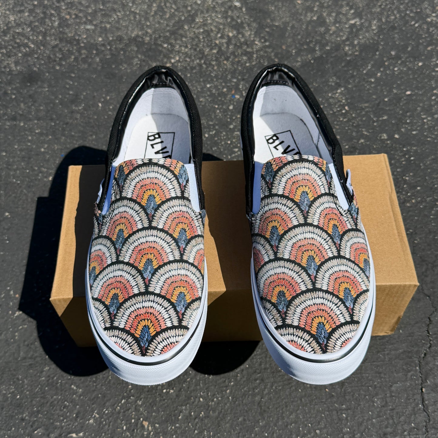 Boho Rainbow - BLVD Original Slip On Shoes
