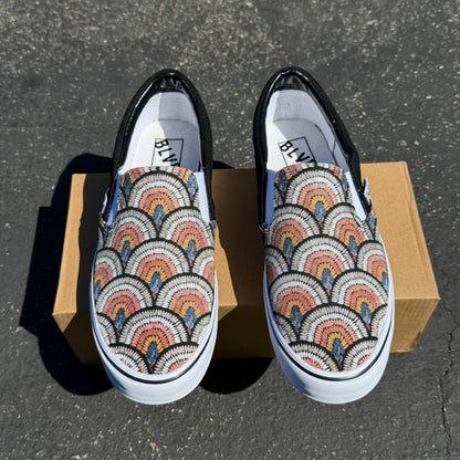 Boho Rainbow - BLVD Original Slip On Shoes