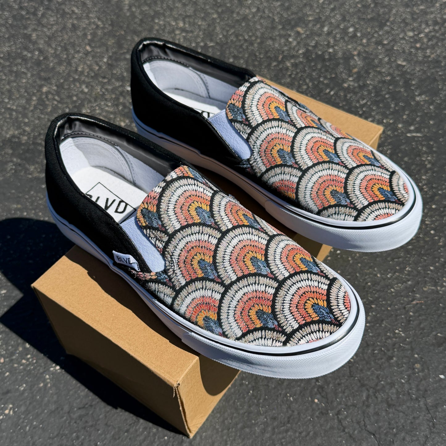 Boho Rainbow - BLVD Original Slip On Shoes
