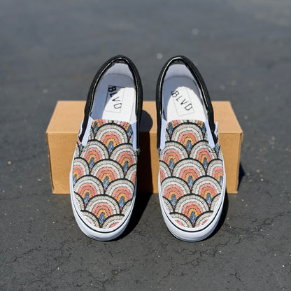 Boho Rainbow - BLVD Original Slip On Shoes