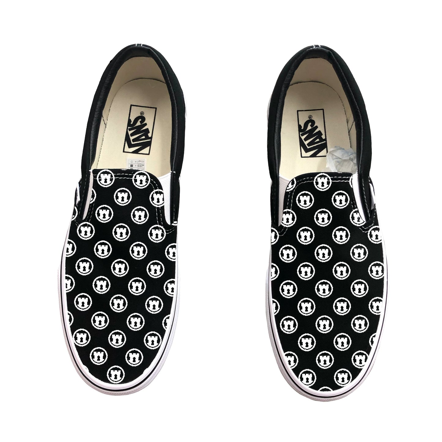 KEEP by Stone Castle Black Slip On Vans