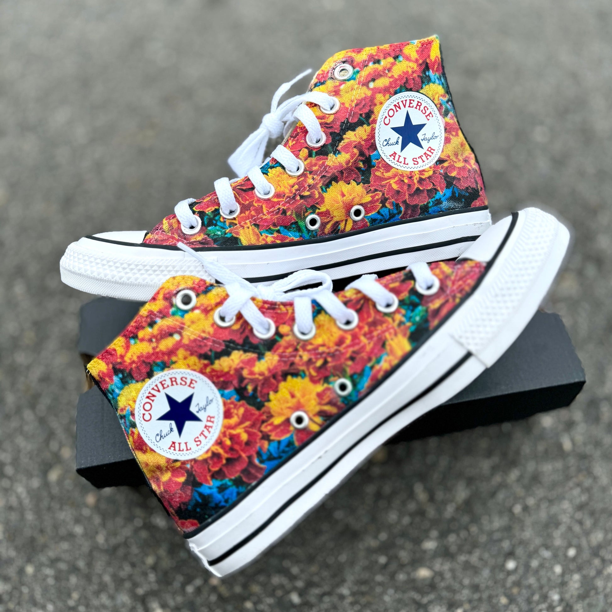 marigold high top converse shoes custom 