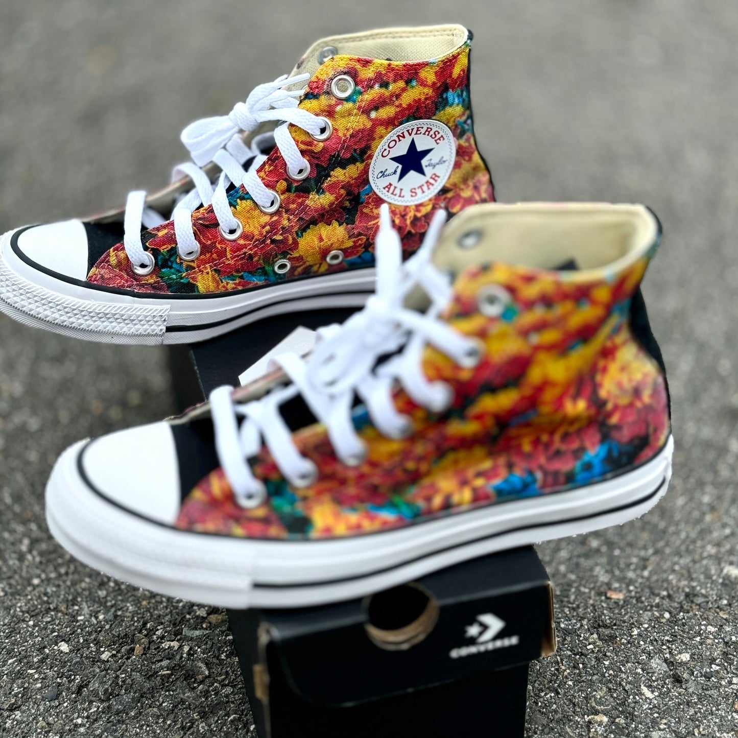 marigold high top converse shoes custom 