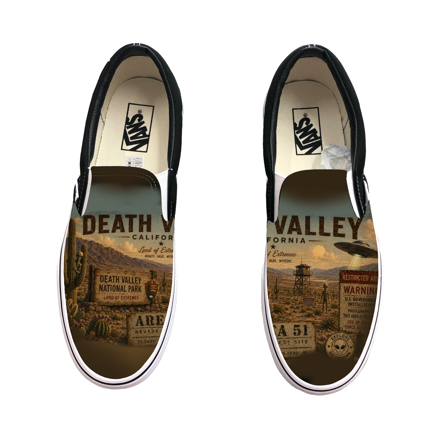 Death Valley Custom Slip on Vans