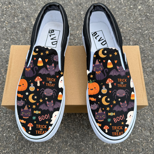 Spooky Halloween - BLVD Custom Original Slip On Shoes