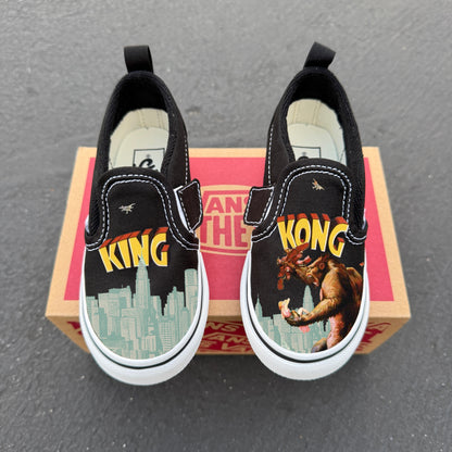 King Kong Slip On Vans for Kids Customized Shoes