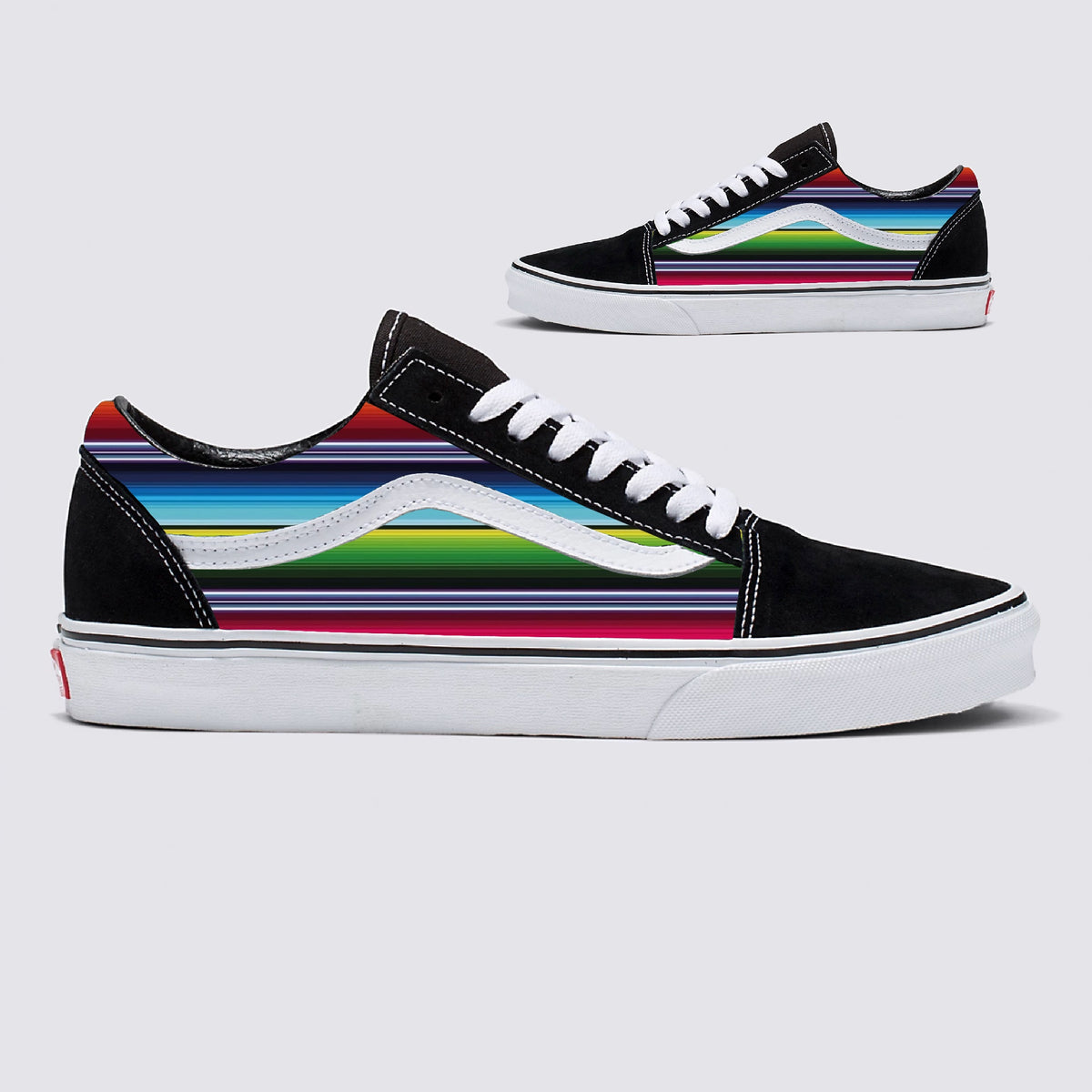 Mexican Blanket Vans Old Skool Shoes - Custom Vans Shoes for Women and Men