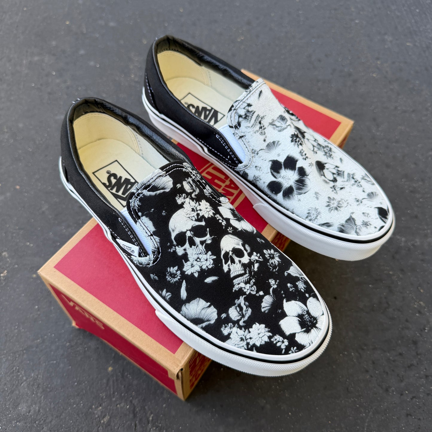 custom vans slip on shoes