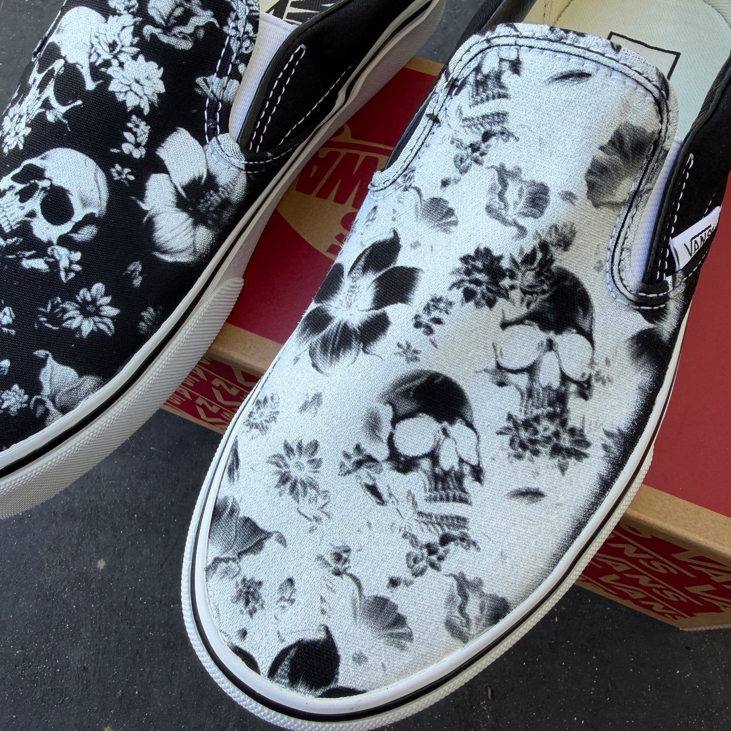 custom vans slip on shoes