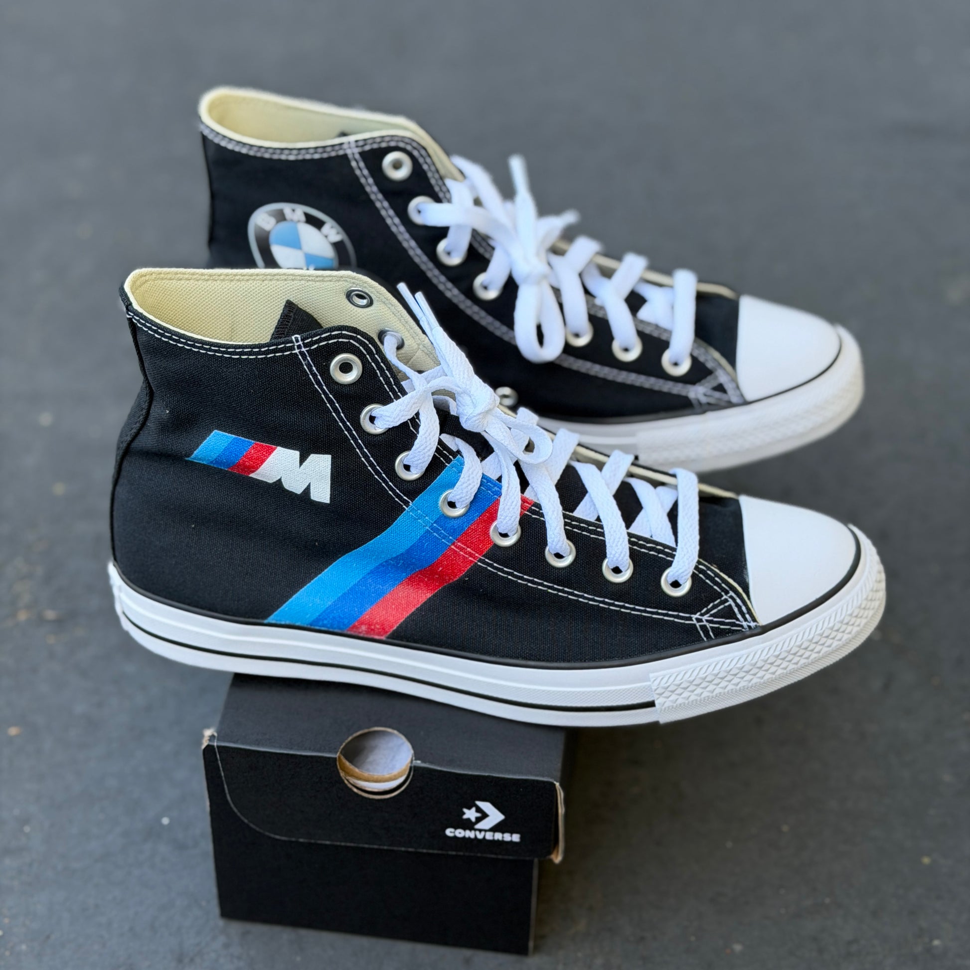 BMW M Power Converse Chuck Taylor shoes Customized