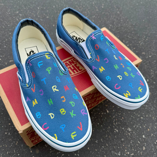 teacher gift custom vans slip on shoes