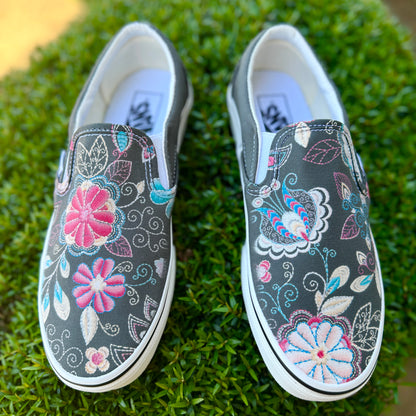 custom embroidery vans shoes