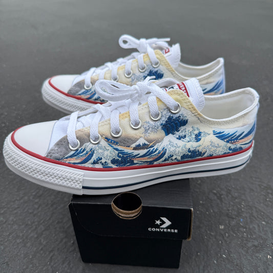 The Great Wave Converse Low Top Chuck Taylor Shoes