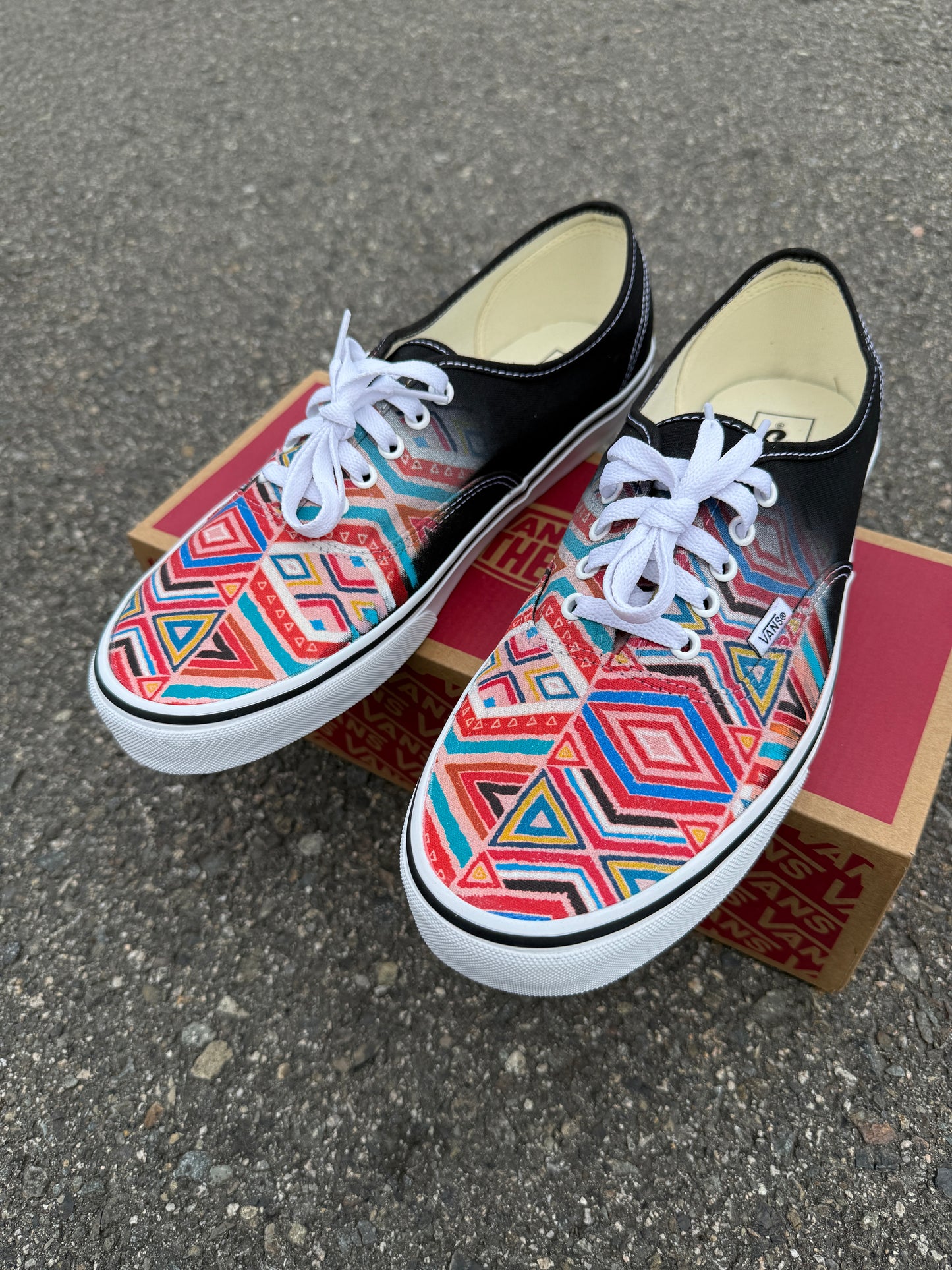 Traditional African Pattern Vans Authentic Shoes for Women and Men