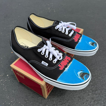Jaws movie poster Vans customized shoes