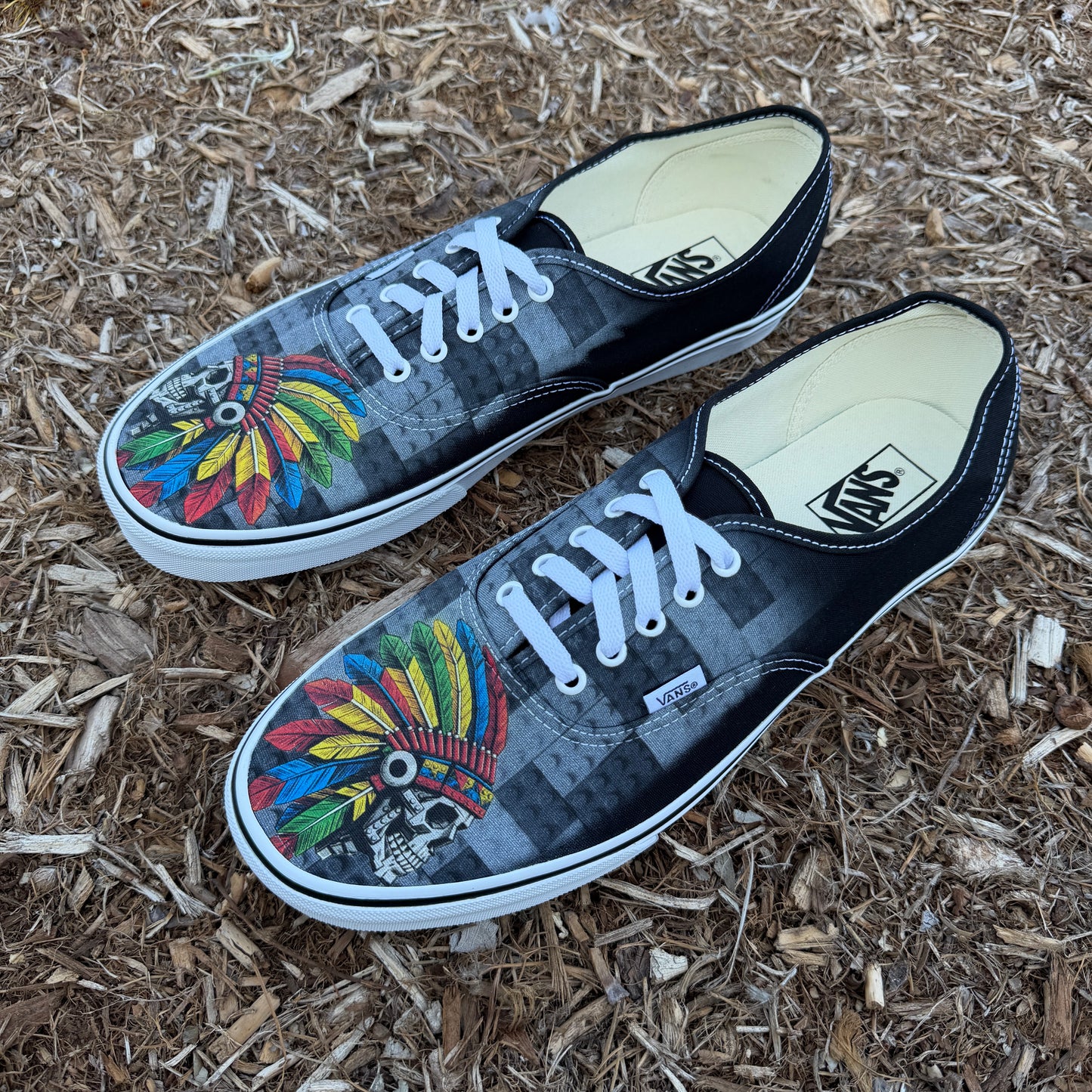 Lego Skull Chief Headdress Black Vans Authentic Shoes