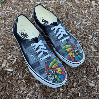 Lego Skull Chief Headdress Black Vans Authentic Shoes