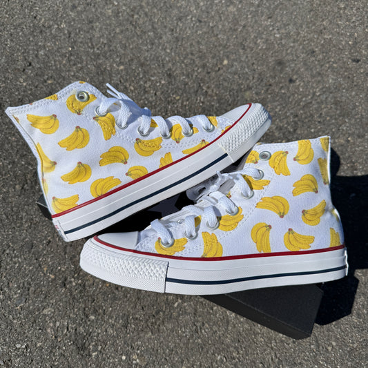 Go Bananas! - Custom High Tops - Custom Converse Shoes