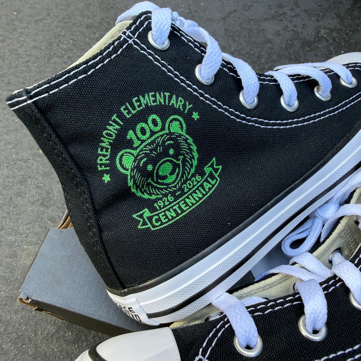 Fremont Elementary Custom Converse High Top Sneakers
