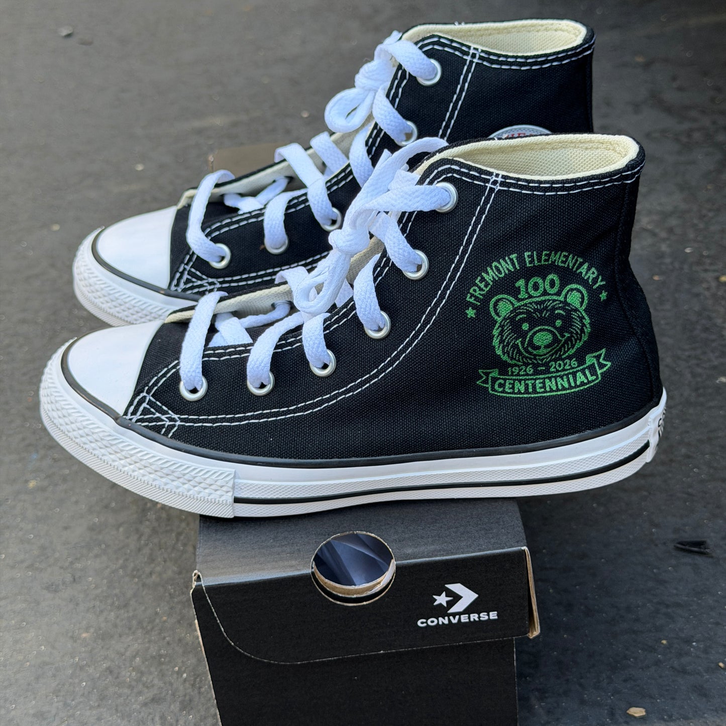 Fremont Elementary Custom Converse High Top Sneakers