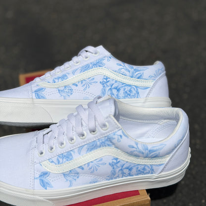 customized vans old skool wedding shoes