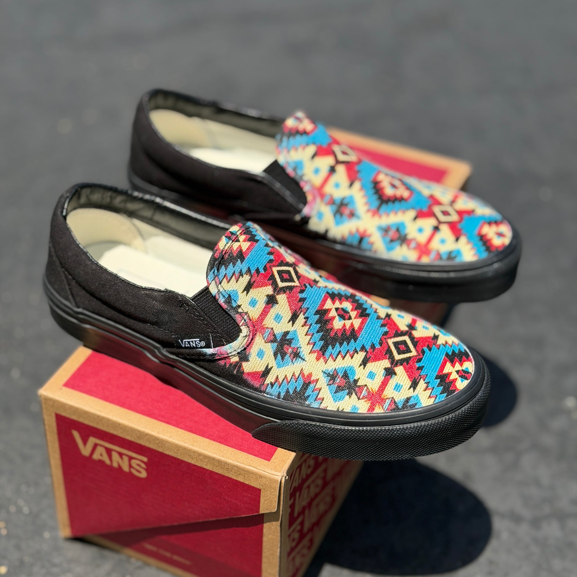 custom vans slip on shoes