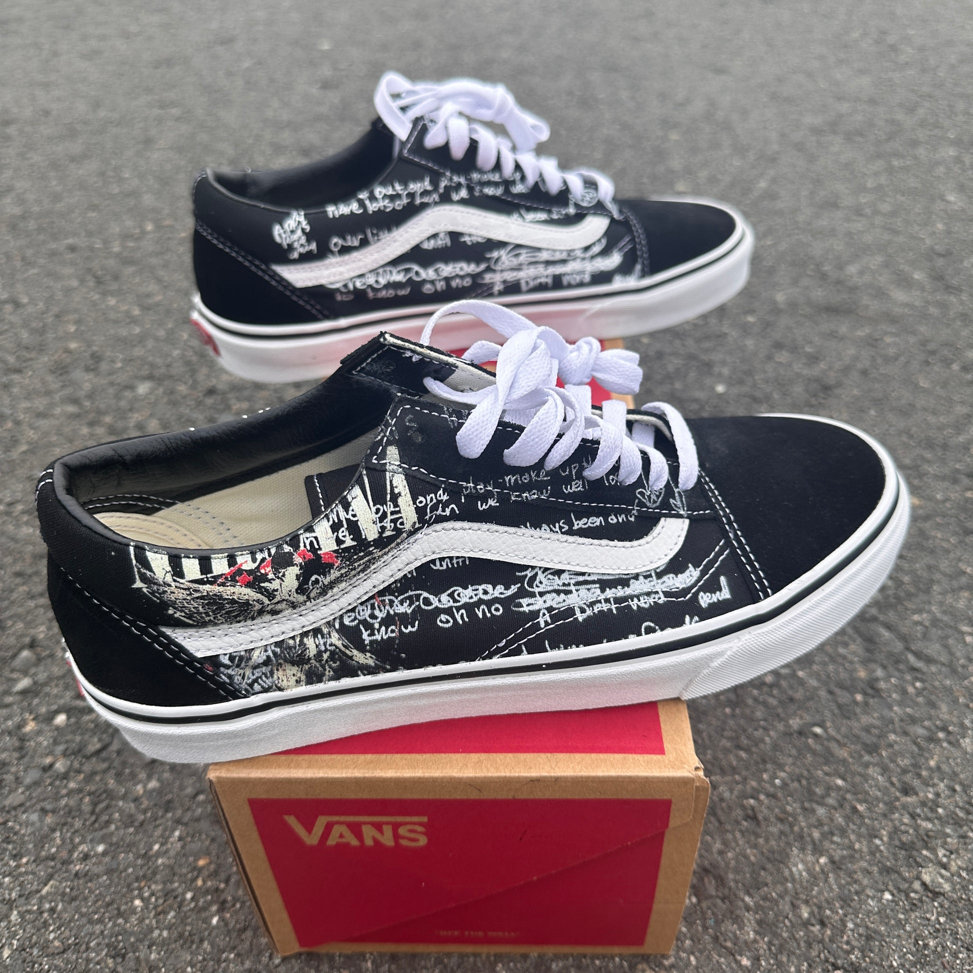 Nirvana Kurt Cobain Vans Old Skool Shoes