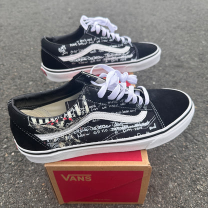 Nirvana Kurt Cobain Vans Old Skool Shoes